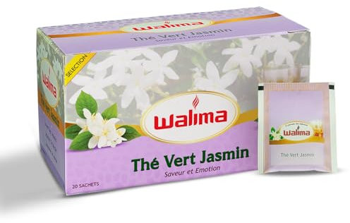 Infusión Té Verde Jazmín - Walima, 20 Bolsas Para Té, Una Invitación a la Calma y Serenidad con la Fineza del Té de Jazmín