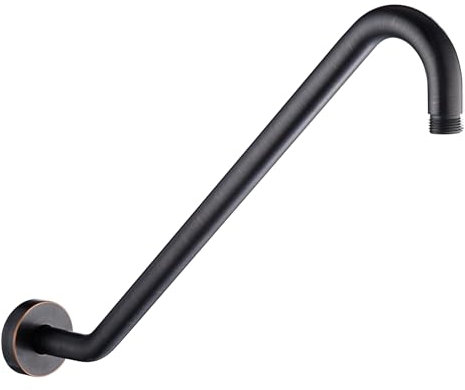 Uvish 43,2 cm Duschkopf Steigrohr, Edelstahl High Rise Long Neck Duschkopf Arm Extender für Regenduschkopf, Standard 1/2 Zoll Anschluss, Ölgeriebene Bronze
