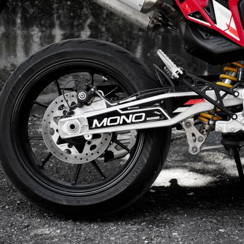Resin Bike Motorbike 3D Stickers Compatible with Ducati Hypermotard 698 - RVE Mono 2024-2026. Bike Protection Swingarm From Bumps And Scratches. Sticker 3D Resin Gadget Moto