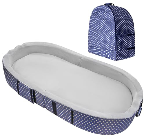 JAOGAUS Cama portatil de Viaje para niño Bebe Infantil con colchon