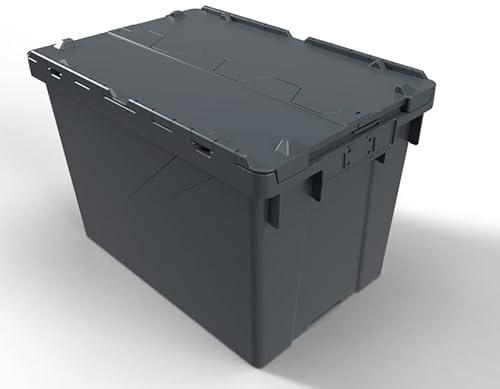 CREASTUCE BAC NAVETTE GERBABLE ET EMBOITABLE 70 Litres 600x400 NOIR