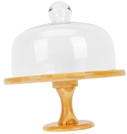 COLLBATH Vassoio in Vassoio Da Portata Per Torta Con Coperchio Elegante Paletta Per Torta Piatto Portaoggetti Multifunzione