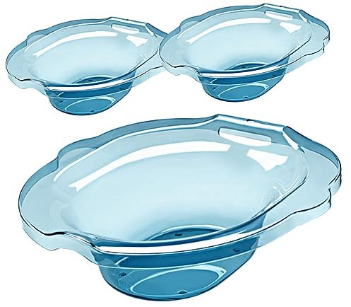 COLLBATH 1satz Sitzbad Für Schwangere Und Wöchnerinnen Faltbare Pet Hygienische Lösung Für Toilettenbenutzung Entspannung Bei Beschwerden Aufhängung Wasserblau Teilig