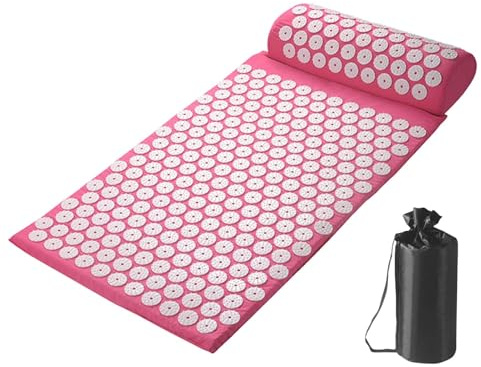 Full Body Massage Mat - Pressure Point Mat, Massage Set with Meditation Mat with Cushion, Pressure Back Mat | Printed Mat,