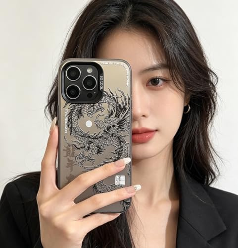 PAIXIKYZ Compatible avec iPhone 12 Pro/iPhone 12 | Coque de Téléphone PC Motif -Dragon