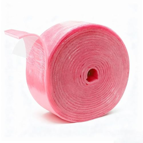 Edge Insulation Strips, 50 mm x 5 mm x 10 m, Edge Insulation Strips, Self-Adhesive, Edge Insulation Strips for Leveling Compound, Self-Adhesive Edge Insulation, Joint Tape for Underfloor Heating