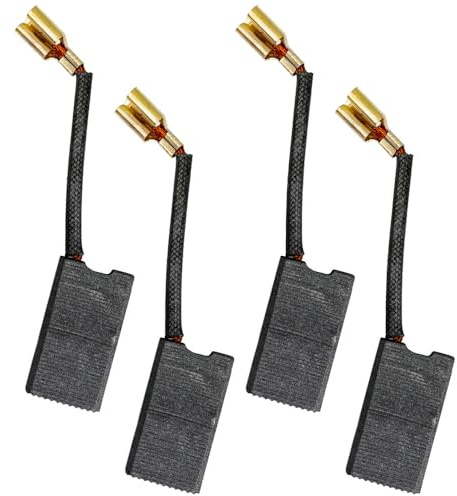 Selyse 2 pares de escobillas de carbono para motor de 6 x 12 x 22 mm de repuesto para taladro de martillo de titanio TTB278SDS TTB631SDS TTB572SDS TTB571SDS – Repuesto fiable para cepillos defectuosos