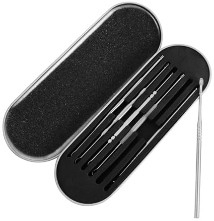 CALLARON 3 Sätze Ohrlöffel Ear Something Ohrenreinigungsset Federentferner Picking Löffel Aufbewahrung Ohren Erwachsene Wachsentfernungswerkzeug Extraktionsspirale Ohrenreiniger 6 Stück * 3