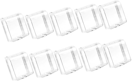 VILLFUL 10 pièces Cache-prise Étanche Transparent Boîtier de Protection Murale Adhésif Résistant Pluie et Poussière pour Prises Extérieures et Salle de Bain Installation Sans Outil