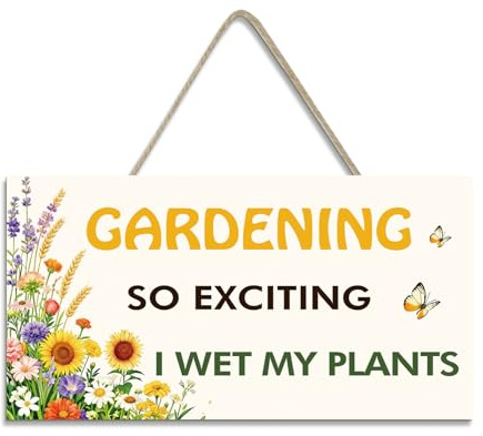 Koudindg Gardening Gifts for Women Christmas Wife Gifts for Gardeners Garden Ornaments Outdoor 20cm*10cm Personalised Garden Sign Presents for Gardening Lovers for Birthday Christmas Stocking Fillers