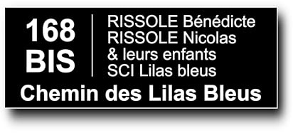 Plaque Boite aux Lettres Personnalisable - 12x5 cm - Adresse et Numéro de Rue - 5 Lignes - Adhésive - Gravée et Personnalisée pour Maison, Famille, Bureau - Étiquette Avec Nom (Noir)