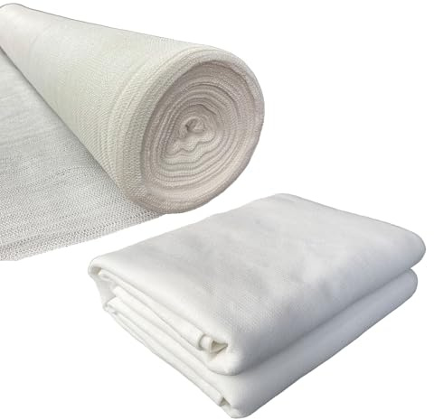 75% Sunblock Shade Cloth Rolls - Durable Mesh Tarp for & Sunshade Cover Ideal for Fences Gardens and Patios - Available in Lengths 5/10/15/20/25/30/40/50 M (2 * 30 m/6.5 * 98.