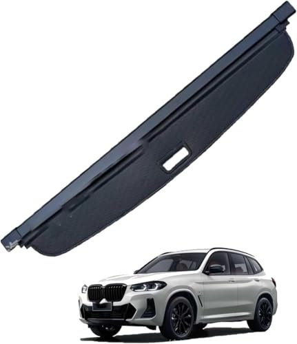 LICYAN Coche Maletero Cubierta de Carga Retráctil para BMW X3 2019-2024, Maletero Partición Cortina Cubierta de Carga Bandeja de Carga