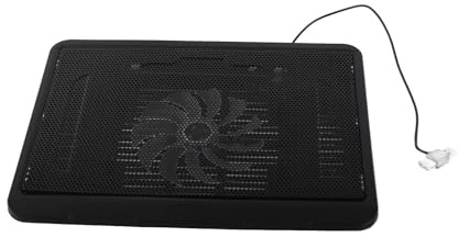 Naroote Base di Raffreddamento per Notebook Supporto USB con Ventola Grande Super Silenzioso, Supporto Ergonomico per Laptop da 14, Ideale per Giocatori o Appassionati di Cinema, Struttura in Rete