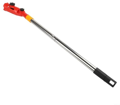 Brush Extender, Roller Extension Pole Clamping Tool with Telescopic Rod for Painting Ceilings, Walls & Hard to Reach Areas, 180° Rotating Metal Adapter for Home(1.7m set)