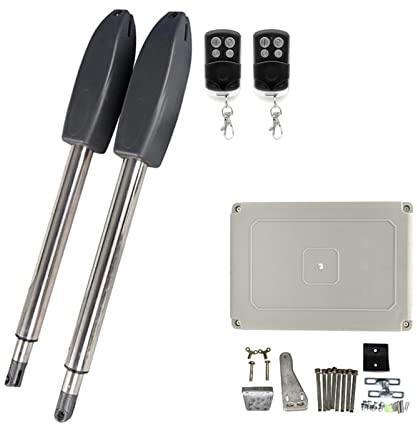 Motor Puerta Corredera, Kit de abridor de puerta oscilante eléctrico automático de 400KG, actuador de Motor de operador de puerta oscilante, Control remoto múltiple opcional for entrada