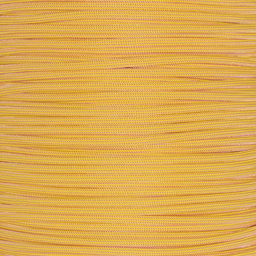 PARACORD PLANET Streifen Muster Typ III 550 Paracord – Helle Farbe Auswahl – erhältlich in 10, 25, 50, 100, 250, und 1000 Füße, Rose Pink with Canary Yellow Stripes, 1000 Feet