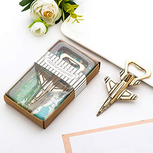 Jet Plane Bottle Opener in Gift Box, Aviation Gift for Pilot, Party Favor