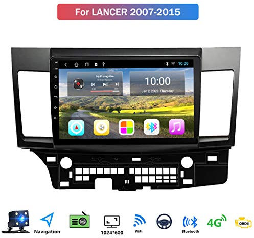 Android 8.1 10.1 Pollici GPS Navigazione Sistemi Multimediali per Mitsubishi Lancer 2007-2015 con Car Multimedia FM AM Radio, WiFi Tethering Internet/Audio Stereo,No canbus,WiFi: 1+16GB