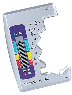Bestgle Indicateur de Capacité de la Batterie C AA AAA D N 9V 1.5V Capacité Testeur de Batterie Moniteur Indicateur de Batterie Indicateur Moniteur