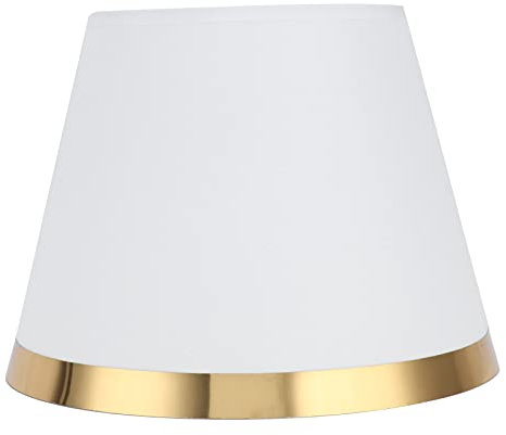 Stoff Lampenschirm Weiß für Tischlampe Stehleuchte, E27 Lampenschirm für Schlafzimmer, Wohnzimmer Büro, Moderner Leuchtenschirm