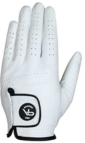 Cabretta Golf-Handschuhe für Herren, Leder-Golfhandschuhe, Golfhandschuhe, Cabretta-Lederhandschuhe (X-Large, linke Hand)