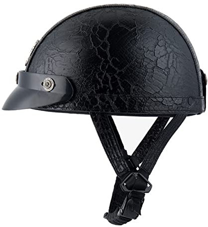 retrò Motorino Casco A Scodella da Moto DOT ECE Omologato, Vintage Jet Caschi, Casco Scodella Motorino, Aperto Faccia Casco, Mezzo Casco Classico, Casco Mezzo Uomo Donna(56-60)