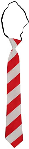 Folat B.V.-Folat 66095 Corbata Color Rojo Blanco Clásico-Accesorios Tie Classica Ropa para Navidad, Rayas, Mehrfarbig