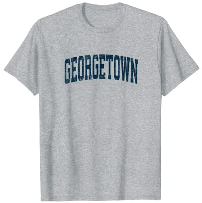 Georgetown Texas TX, Vintage-Stil, sportliches Design, Marineblau T-Shirt