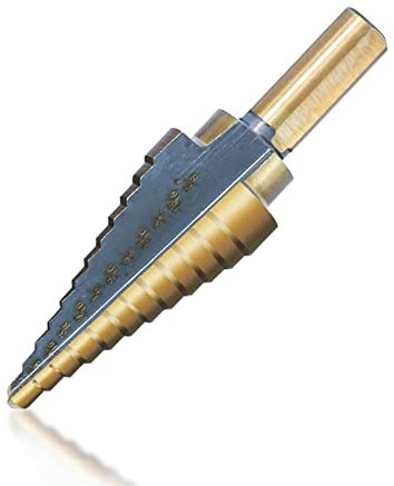 gande Taladros de Metal 5 uds Broca escalonada de Acero de Alta Velocidad Broca escalonada de Cobalto for Broca de núcleo de Cortador de Agujeros de Madera de Metal (Color : Drill bit and Punch)