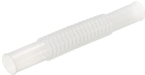 sourcing map Washing Machine Drain Hose 0.8Ft PVC Extension Inner Connecting Pipe Translucent Corrugated Flexible Internal Hose for Washer