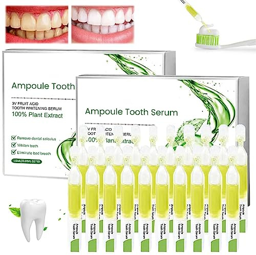 Dentifricio per fiale,Dentifricio per Fiale,Siero per Denti in Fiala,Gel Sbiancante per Denti,Denti Smacchiatori,Rimozione del Tartaro e Vari Problemi Orali,Denti 3v Imbiancano L'Essenza