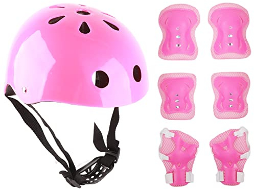 Kinder-Fahrradhelm, Kleinkind-Helm, Matt, Schutzhelm Für Skaten, BMX, Fahrrad, MTB, Stunt-Scooter Und Skateboard, Schutz(Rosa)