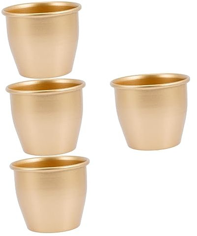 BESPORTBLE 4stücke Blumentopf Für Sukkulenten Eleganter Pflanzenbehälter Für Zuhause Balkon Und Garten Dekorative Pflanzschale Für Kleine Pflanzen Und Blumen