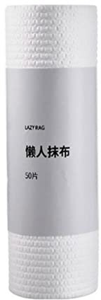 50 rotoli di asciugamani riutilizzabili pigri per la pulizia a secco e a umido strofinaccio organico per cucina bagno asciugamano rotolo carta