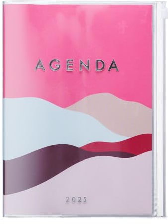 MARK'S 2024/2025 Taschenkalender A5 vertikal, Mountain, Pink: Von September 2024 bis Dezember 2025