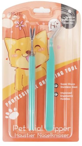 OWill 2 Teiliges Zeckenzange Mensch, Zeckenzange für Hunde und Zeckenzange Kinder, Rostfreie Stähle Zeckenpinzette(Grüner)