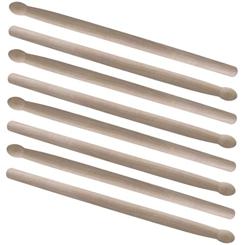 SHOWERORO 4paare Holz Hüfttrommelstock Snare Percussion-stick Musik-drumstick Praktischer Drumstick Musikinstrument Für Junge Mädchen Und Erwachsene