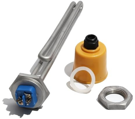 1 stück 1 BSP Elektrisches Heizelement Tauchsieder Alle 304 Edelstahl 240 V 2500 W 3500 W 4500 W(WHITE,4.5KW 240V 380mm)