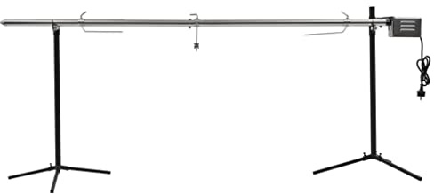 IKAYAA Spanferkelgrill mit Motor Rotisserie Grill Mit Motor Elektrischer Drehspieß BBQ-Spießgrill für Schwein, Lamm, Ziege Spanferkelgrill Edelstahl 207×45×81 cm