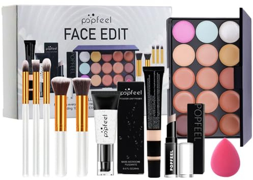 Set di Trucchi Donna, FantasyDay Kit Trucco Make Up Completo Cosmetico Starter Kit Adventskalender 2025 Xmas Makeup Gift Set con Correttore Rossetti Lucidalabbra Palette Ombretti Mascara Trousse Fard