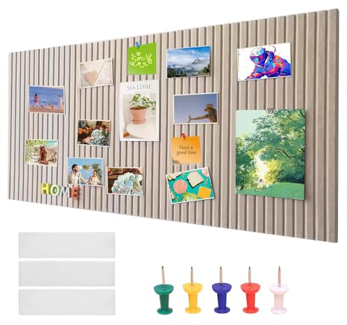 Dtoterul Tablero de Corcho 60 x 40 cm Gran Corcho Pared Autoadhesivo Tablón de Anuncios De Fieltro 0,9 Cm de Grosor para Fotos Notas En Casa Oficina