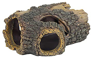 Ornamento per tronco d'albero cavo in resina, decorazione per acquario, tronco d'albero cavo, paesaggio in legno, decorazione per la casa dei pesci