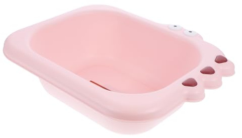 SUPVOX Babypflege Waschbecken Groß Rosa Robustes Waschbecken für Neugeborene und Kleinkinder Vielseitig Einsetzbar Waschen von Gesicht Händen und Füßen Praktisch und Geräumig für Junge