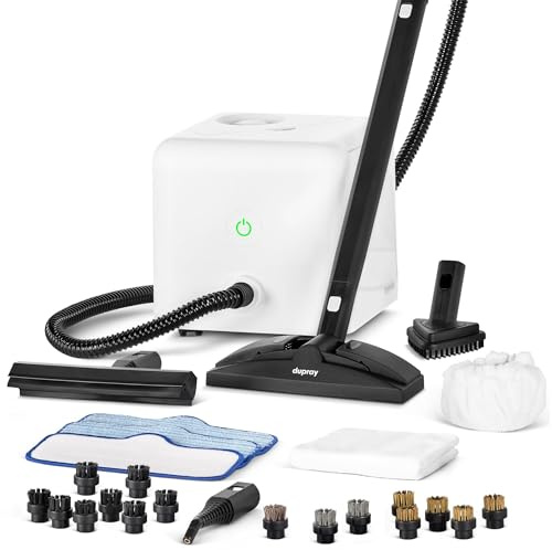 Dupray Neat Trockendampfreiniger (Neat + 27 Zubehörteile (inkl. 16 Bürstenmix))