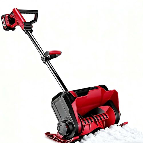 CUTANGELAR Spazzaneve Senza Fili 1200W, Getta Neve Elettrico 32 Cm, Alimentazione Batteria 20V 4.0Ah, Motore Spazzole 8 M Distanza Lancio Per Viale Terrazza Marciapiede.