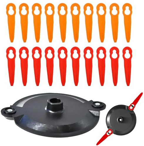 TICKLELY Tagliabordi Einhell Compatibile con Modelli Senza Filo, Include 1 Disco di Taglio e 20 Lame di Ricambio, Perfetto per LIDL Florabest e Altri Marchi, Facile Sostituzione delle Lame