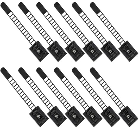 Homoyoyo 30pezzi Clip per Cavi in Fermacavi Adesivi Riutilizzabili per Organizzazione Cavi Fascette Autoadesive per Gestione Elettronici Accessori da Viaggio