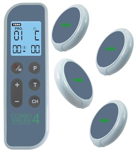 TP-TENS 3-in-1 Wireless TENS, EMS & Massage Machine (1 Remote + 4 Pods)