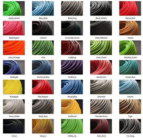 BD Geflechtschlauch Gewebeschlauch Kabelschlauch PET Sleeve Kabelschutz (8mm, Juicy Orange, 5)
